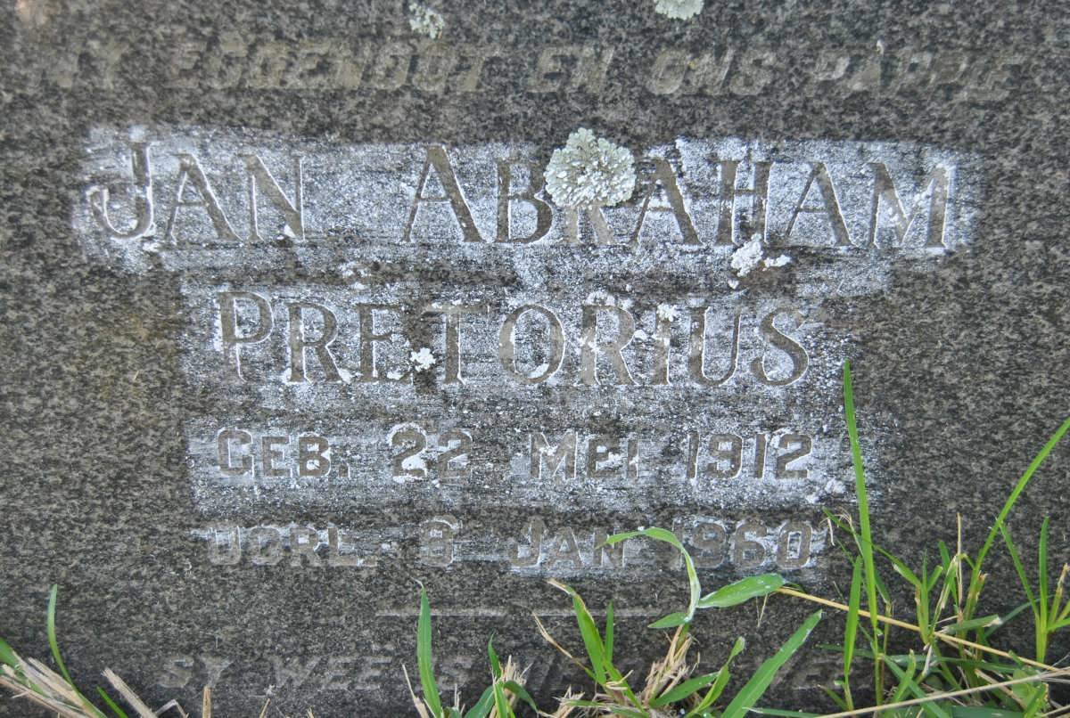 PRETORIUS Jan Abraham 1912-1960