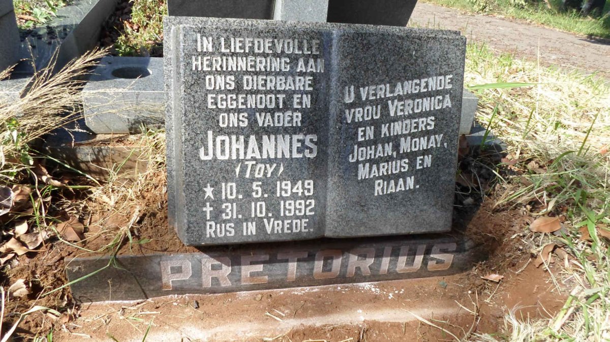 PRETORIUS Johannes 1949-1992