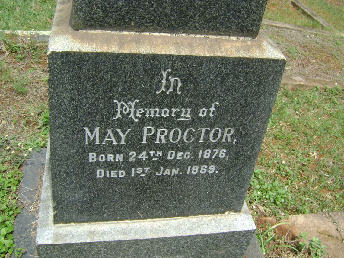 PROCTOR John 1879-1963 &amp; May 1876-1969