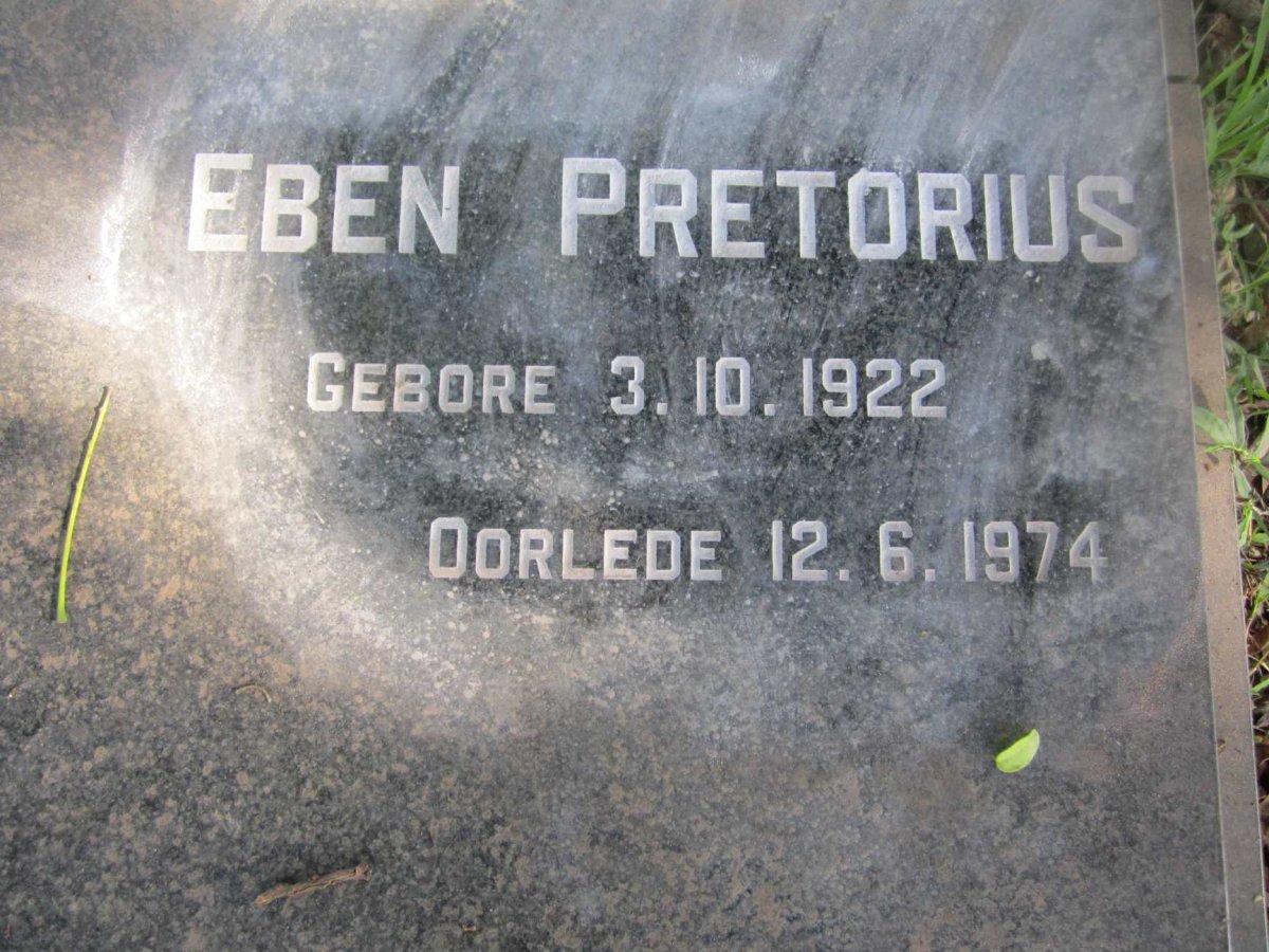 PRETORIUS Eben 1922-1974