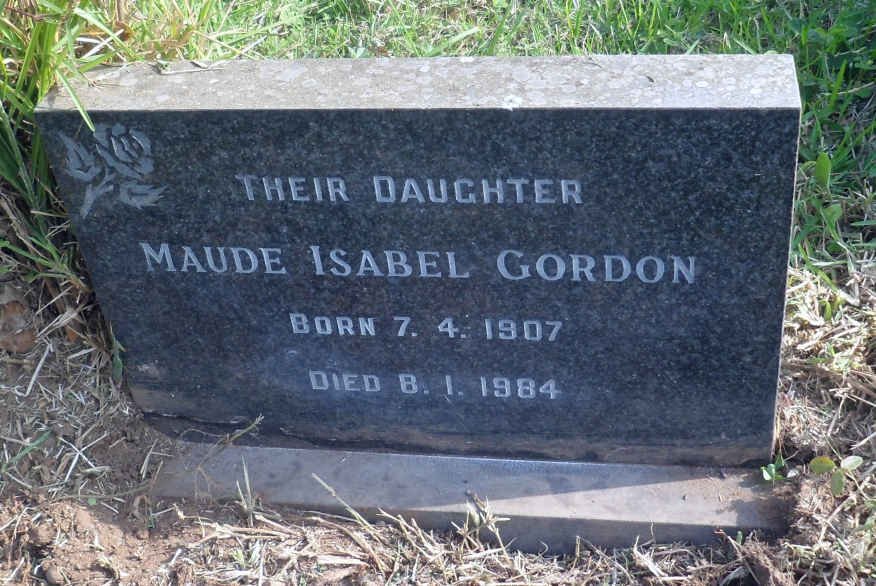 GORDON Maude Isabel 1907-1984