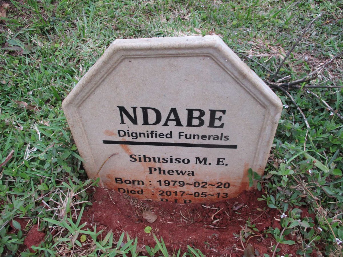 PHEWA Sibusiso M.E. 1979-2017