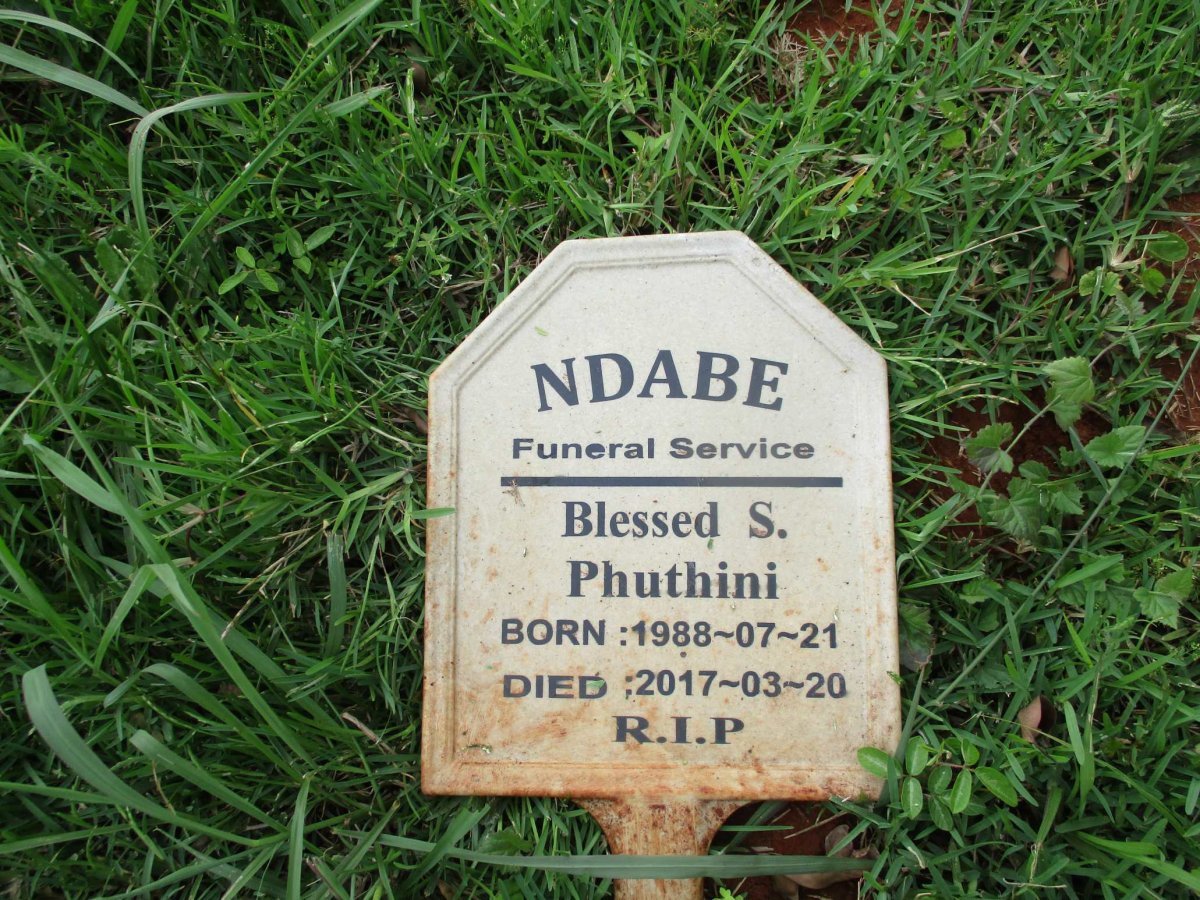 PHUTINI Blessed S. 1988-2017