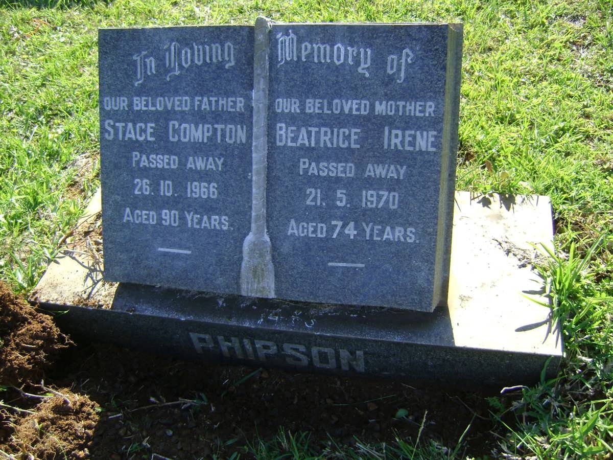 PHIPSON Stace Compton -1966 &amp; Beatrice Irene -1970