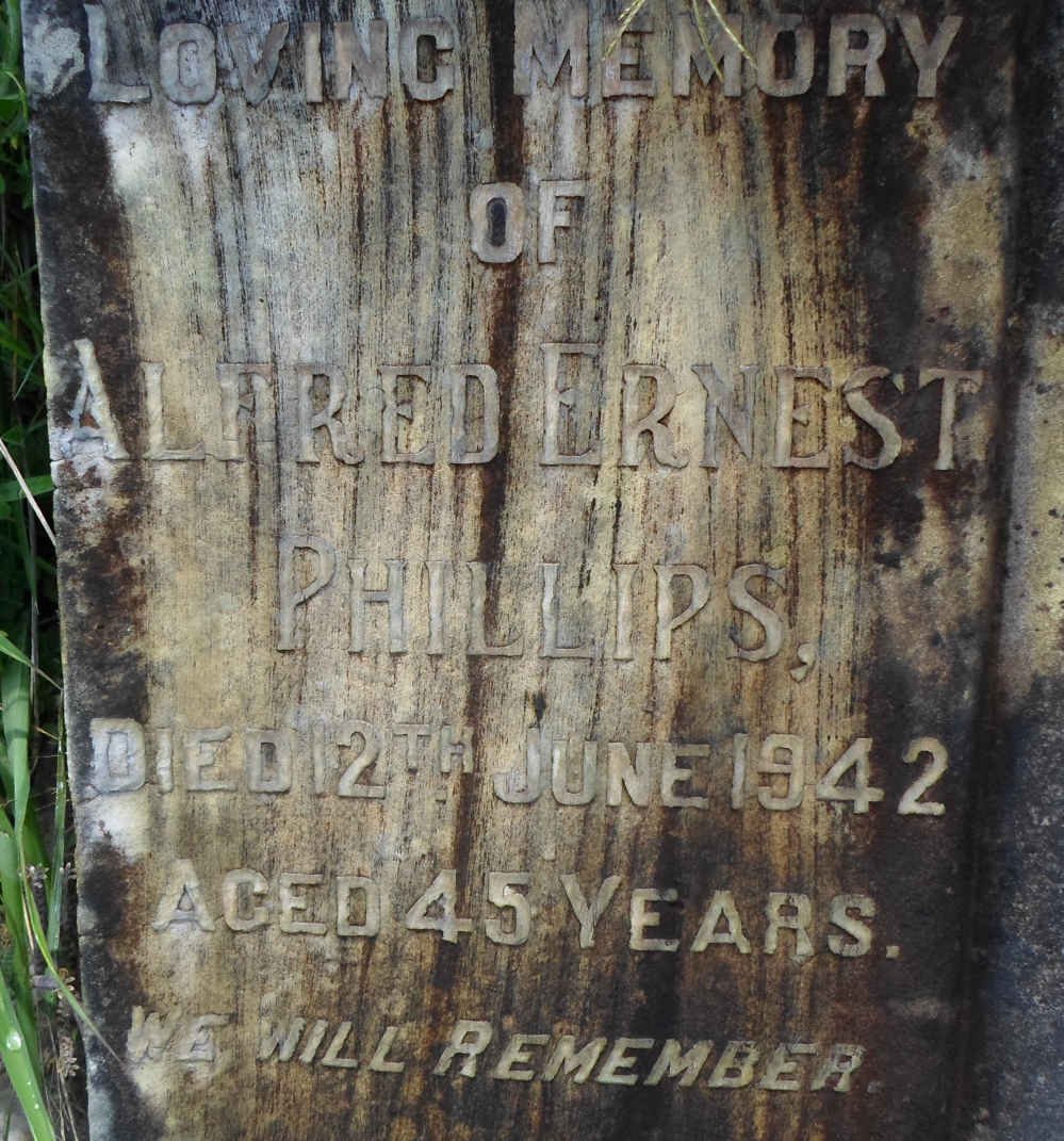 PHILLIPS Alfred Ernest -1942
