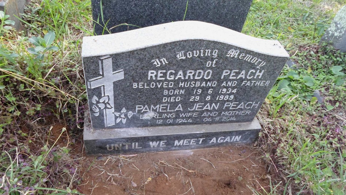 PEACH Regardo 1934-1989 &amp; Pamela Jean 1944-2014