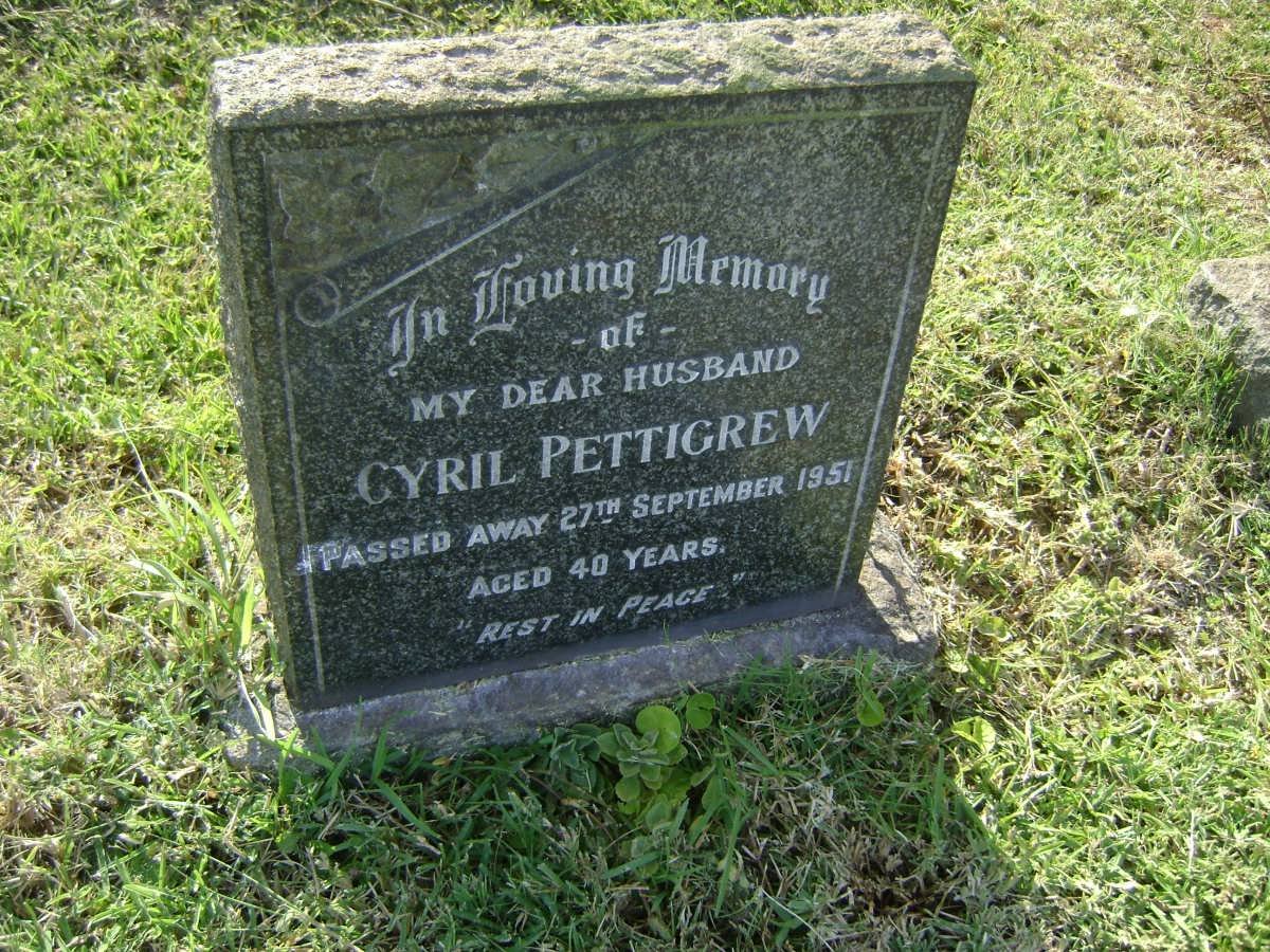 PETTIGREW Cyril -1951