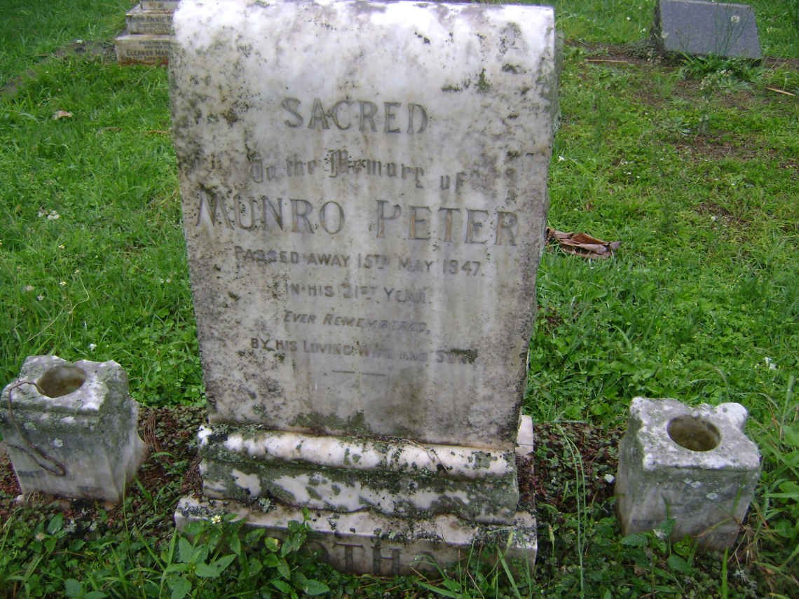 PETER Munro -1947