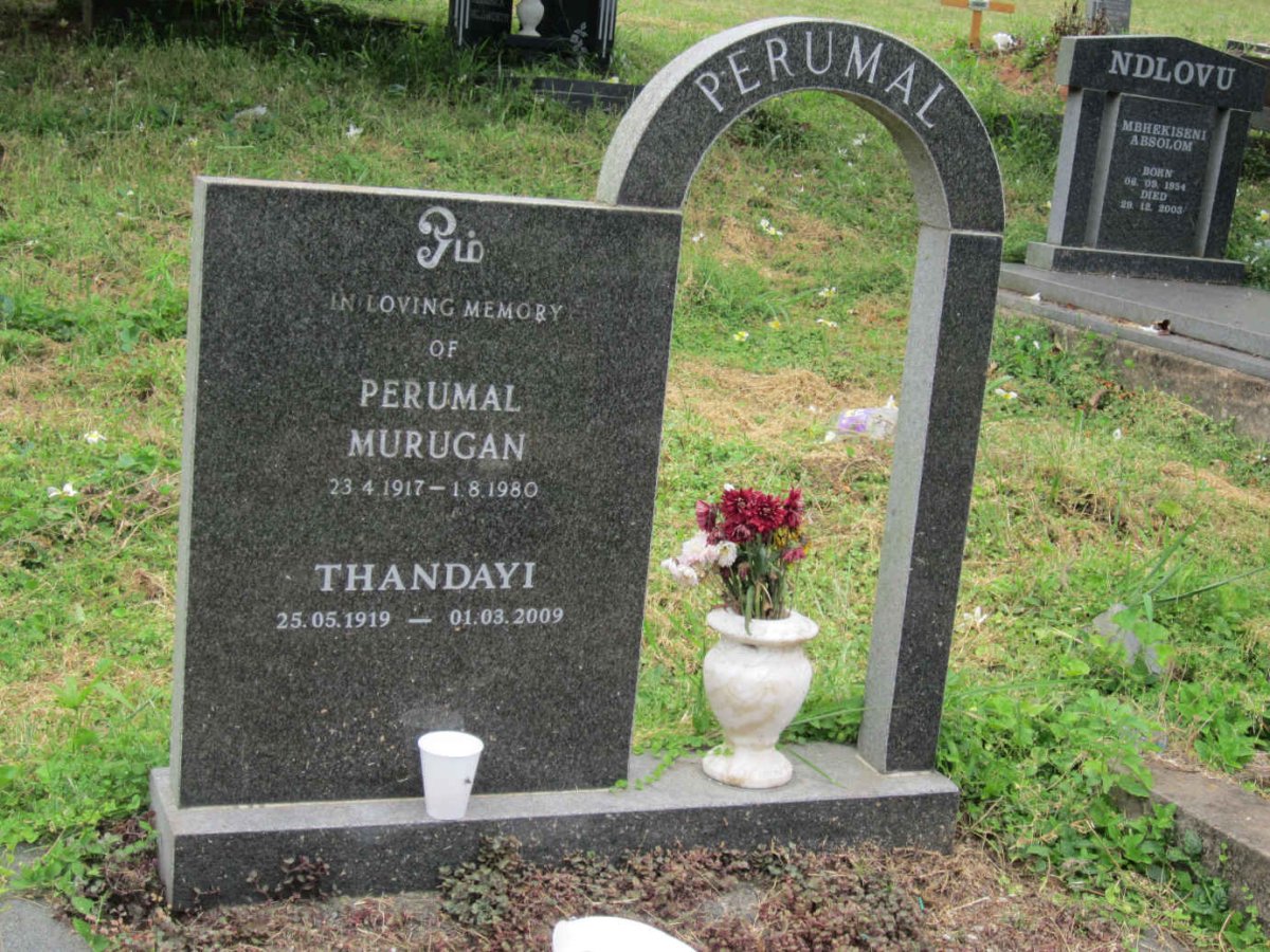 PERUMAL Murugan 1917-1980 :: PERUMALThandayi 1919-2009