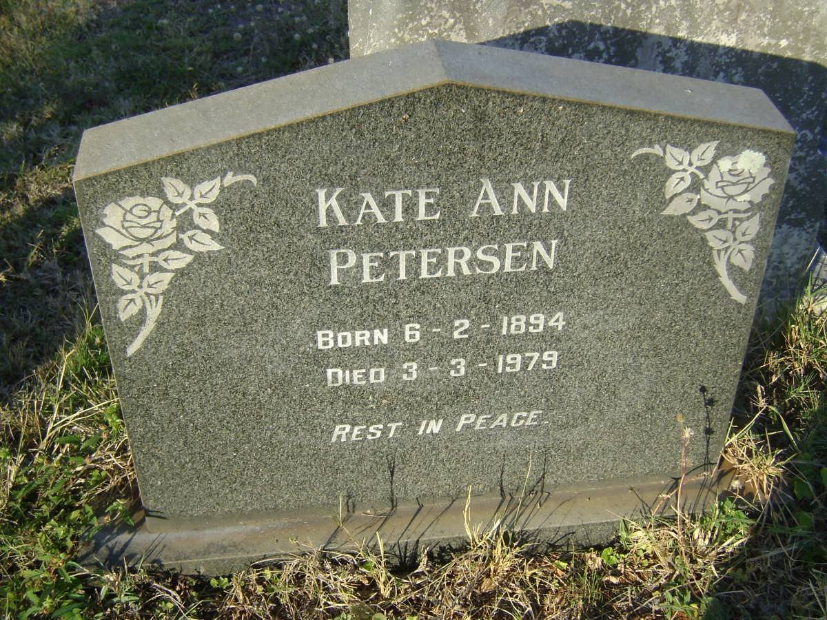 PETERSEN Kate Ann 1894-1979