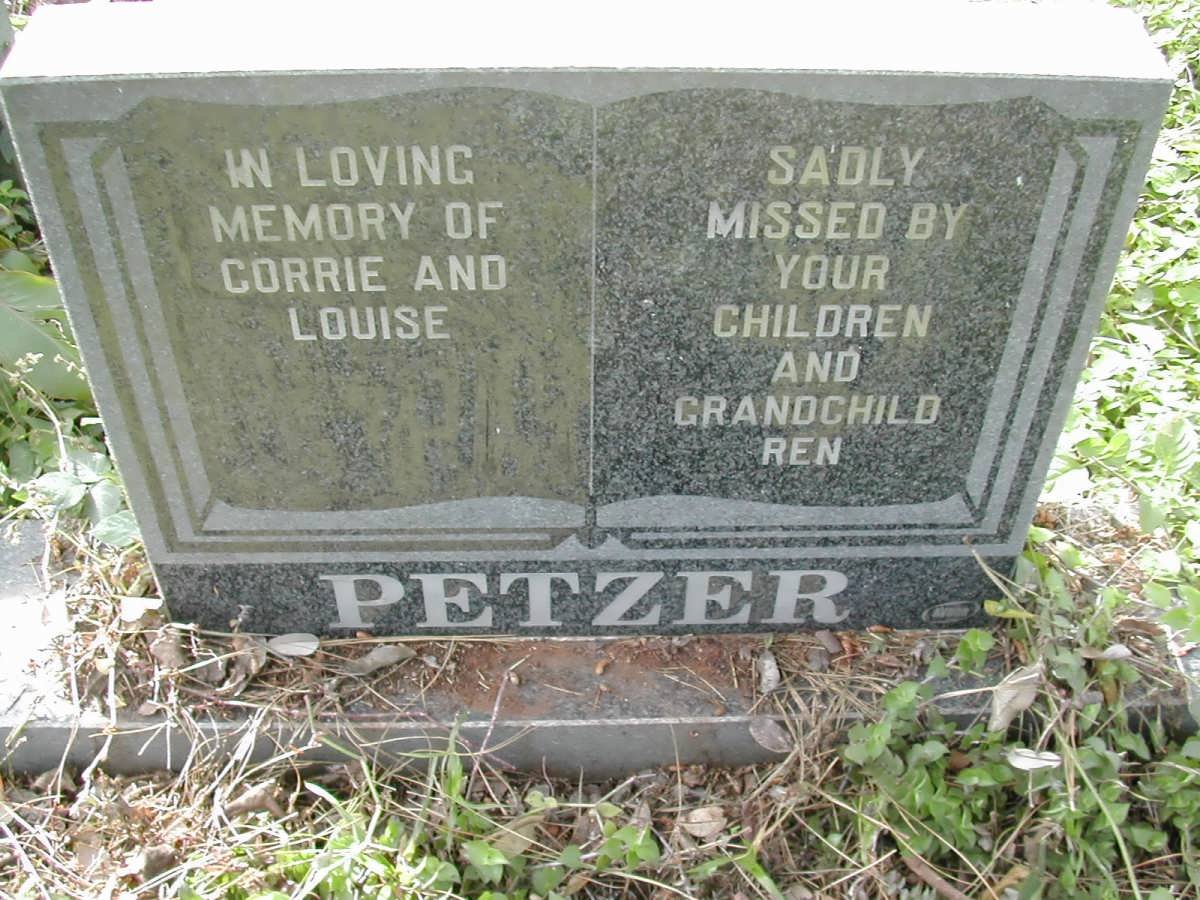 PETZER Corrie &amp; Louise