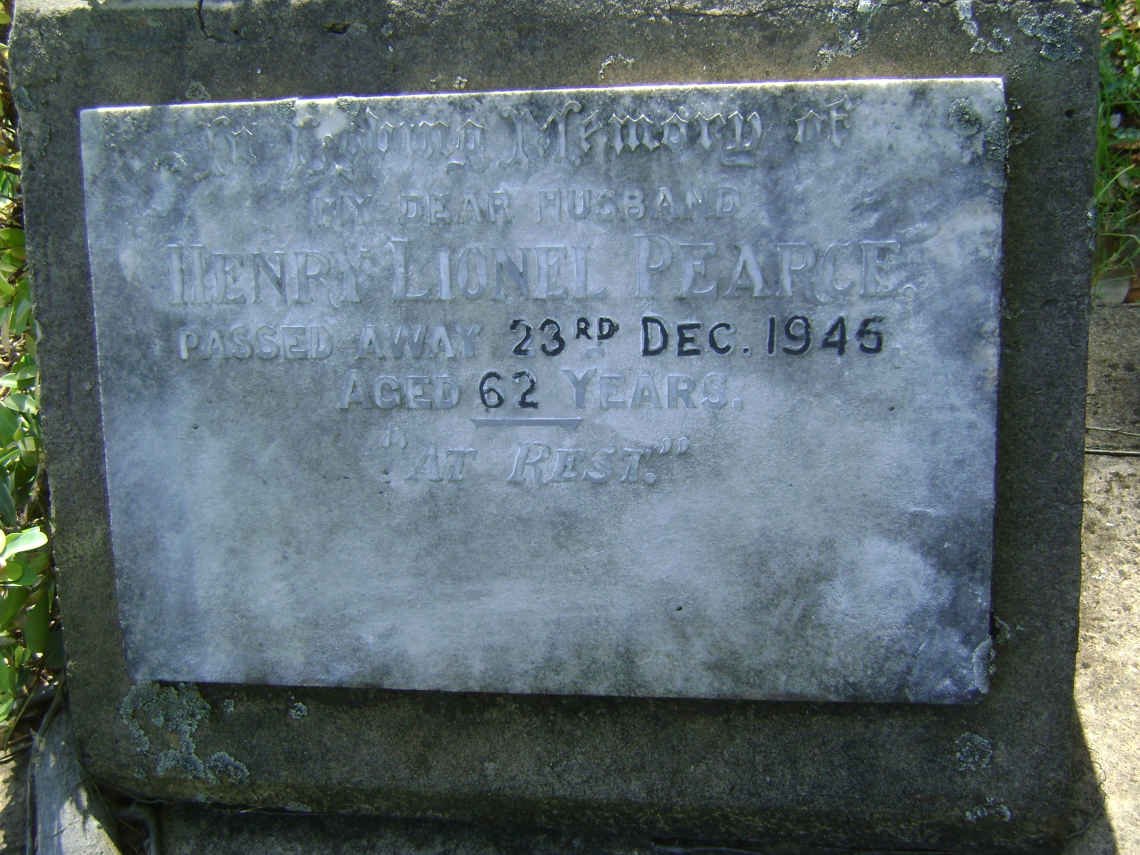 PEARCE Henry Lionel -1945