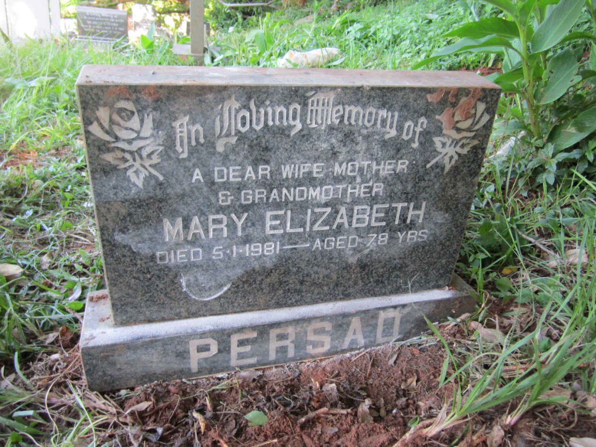 PERSAD Mary Elizabeth -1981