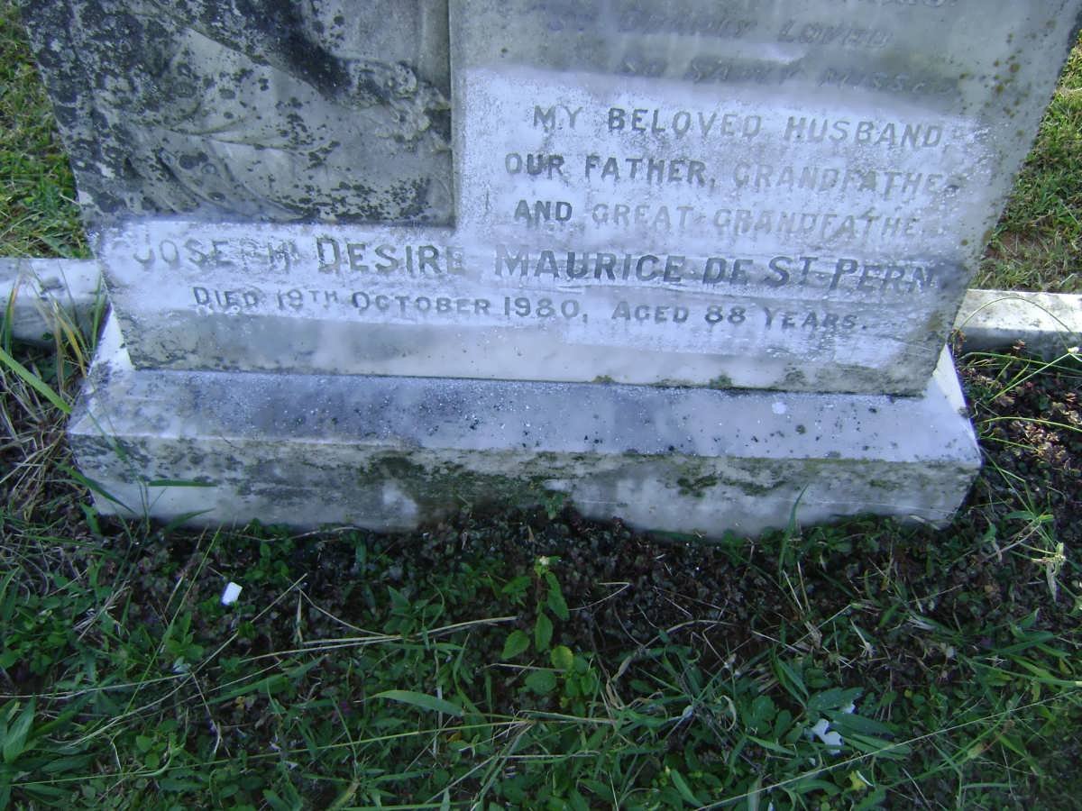PERN Joseph Desire Maurice, de St. -1980 &amp; Marie Therese Lucy -1951