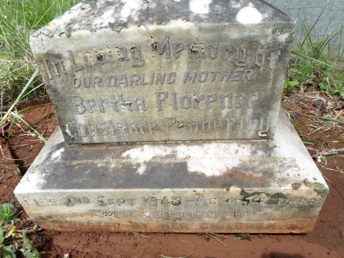 PENBERTHY Bertha Florence Constance -1943