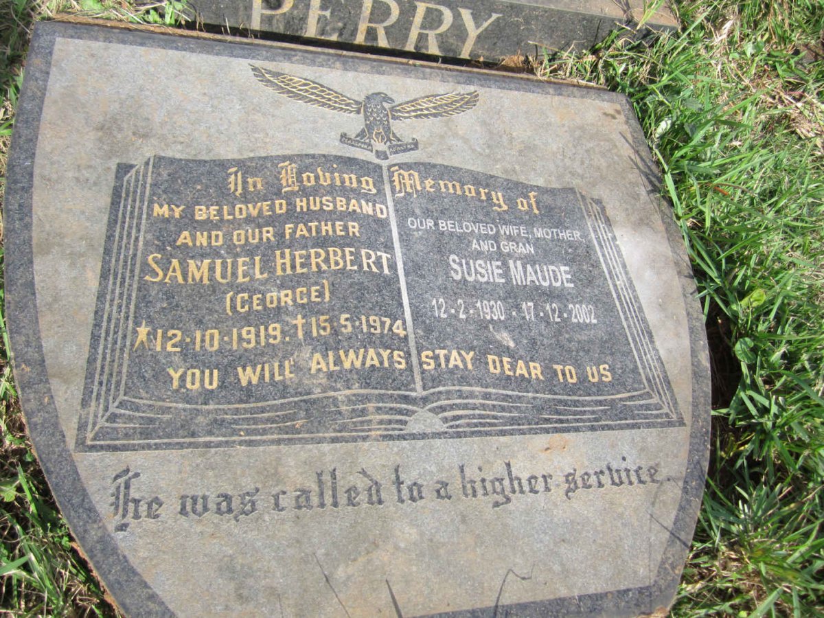 PERRY Samuel Herbert 1919-1974 &amp; Susie Maude 1930-2002