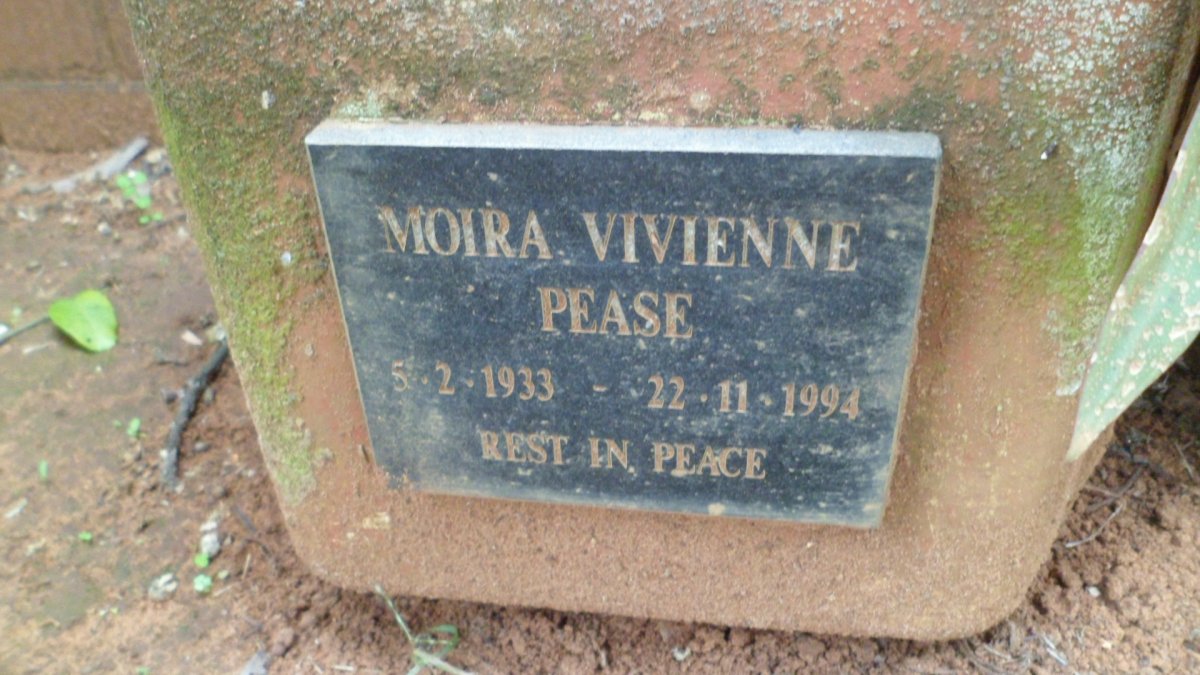 PEASE Moira Vivienne 1933-1994