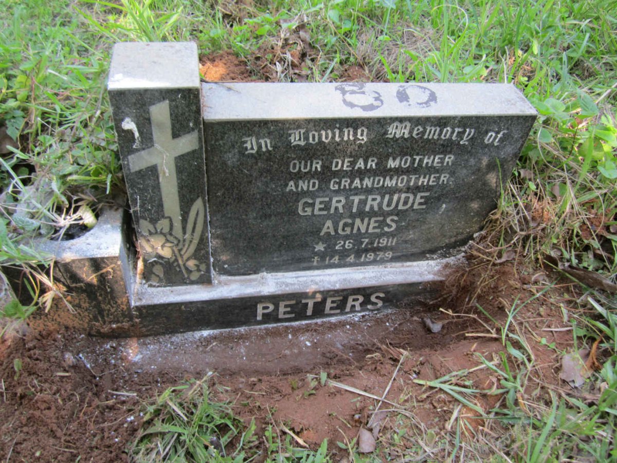 PETERS Gertrude Agnes 1911-1979