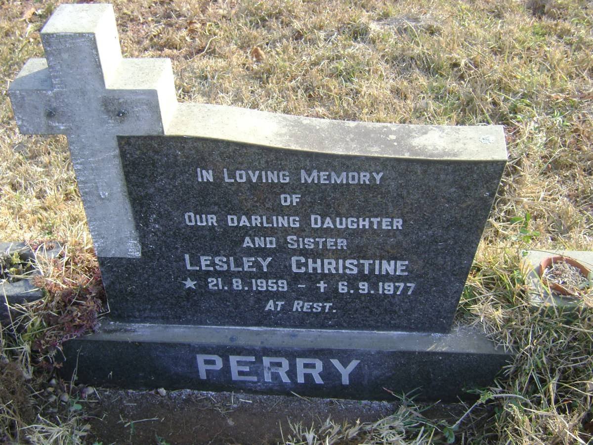 PERRY Lesley Christine 1959-1977