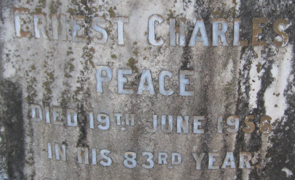 PEACE Ernest Charles -1956
