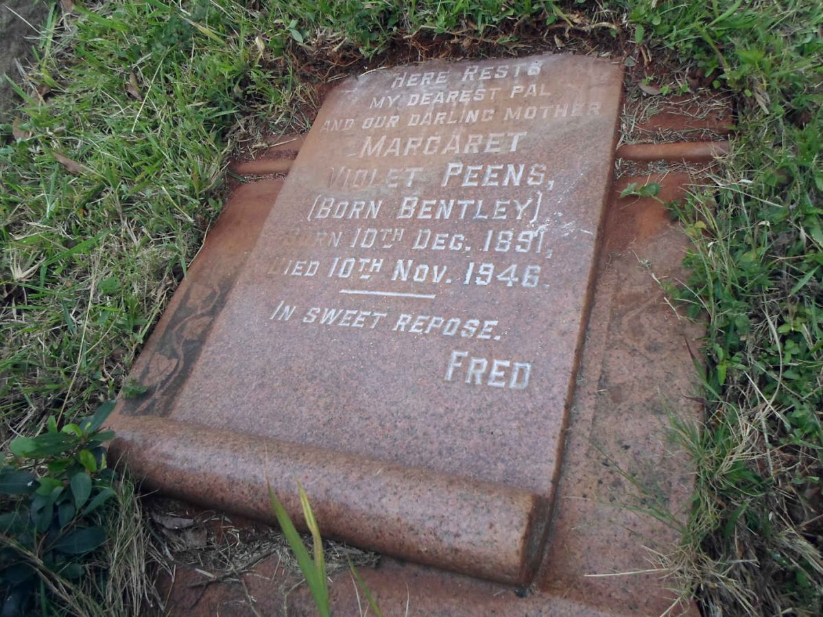 PEENS Margaret Violet nee BENTLEY 1891-1946