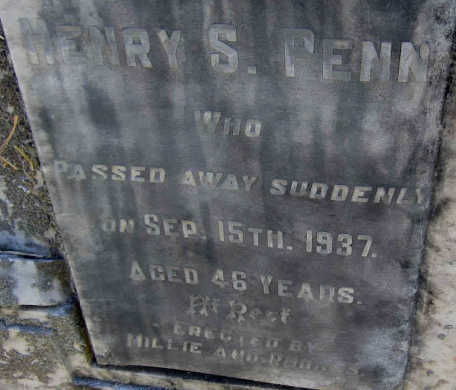 PENN Henry S. -1937