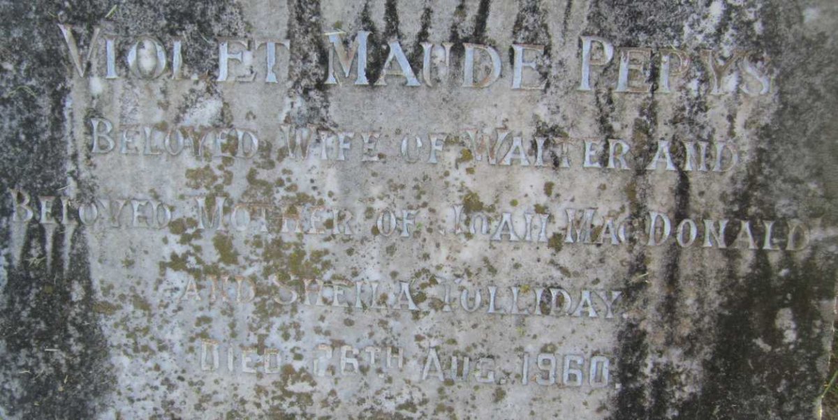 PEPYS Violet Maude -1960