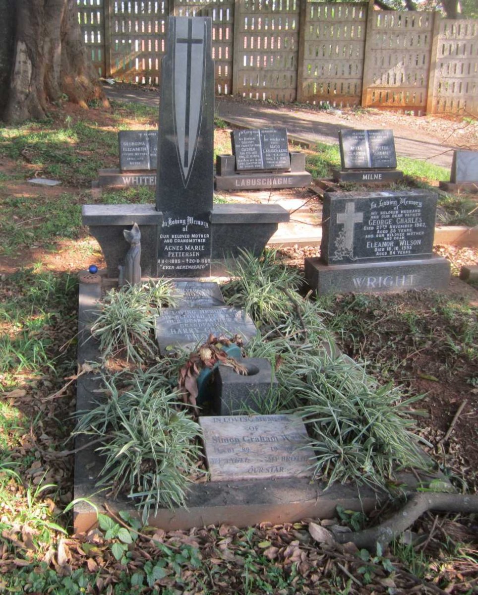 PETTERSEN Agnes Marie 1885-1969 :: THOMAS Harry Graham 1925-1995 &amp; Solveig May 1923-2009 :: WAIT Simon Graham 1989-2005