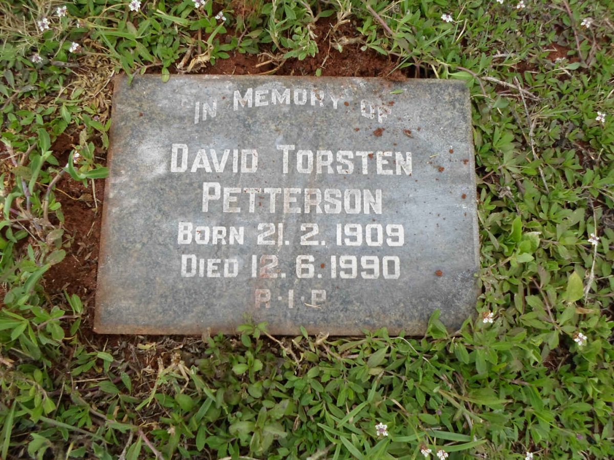 PETTERSON David Torsten 1909-1990