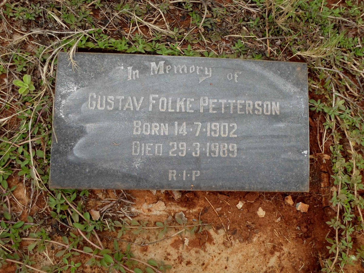 PETTERSON Gustav Folke 1902-1989