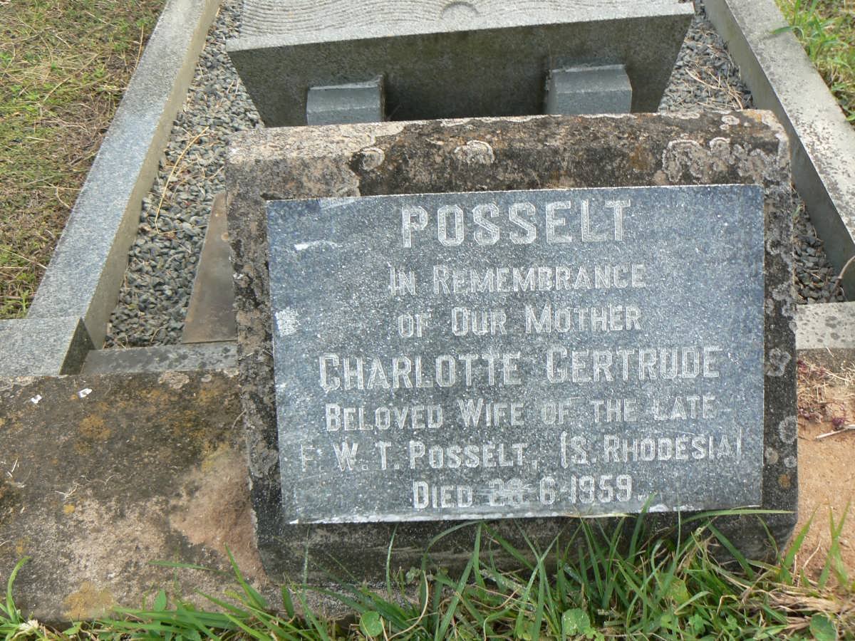 POSSELT Charlotte Gertrude -1959