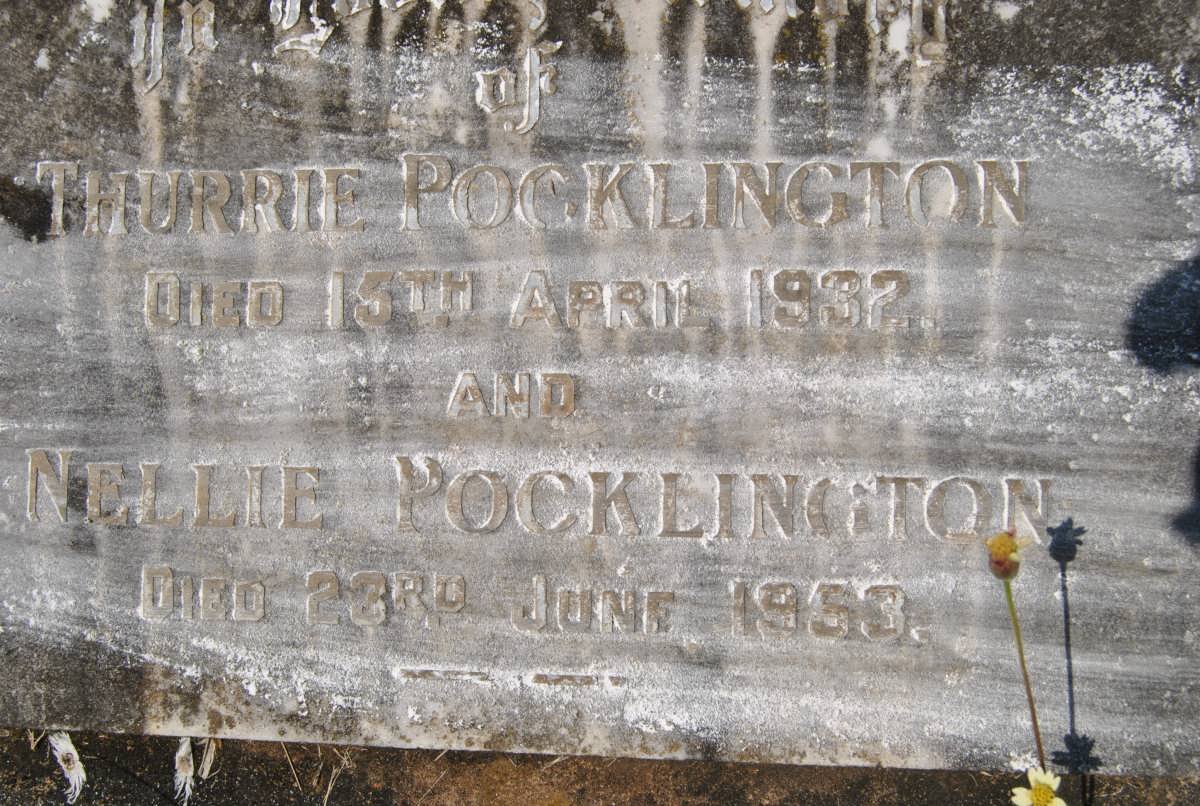 POCKLINGTON Thurrie -1932 &amp; Nellie -1953