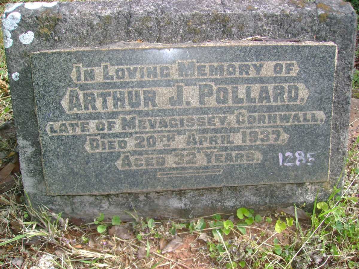 POLLARD Arthur J. -1937