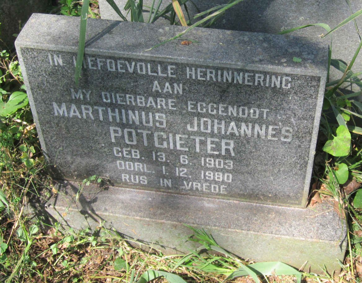 POTGIETER Marthinus Johannes 1903-1980
