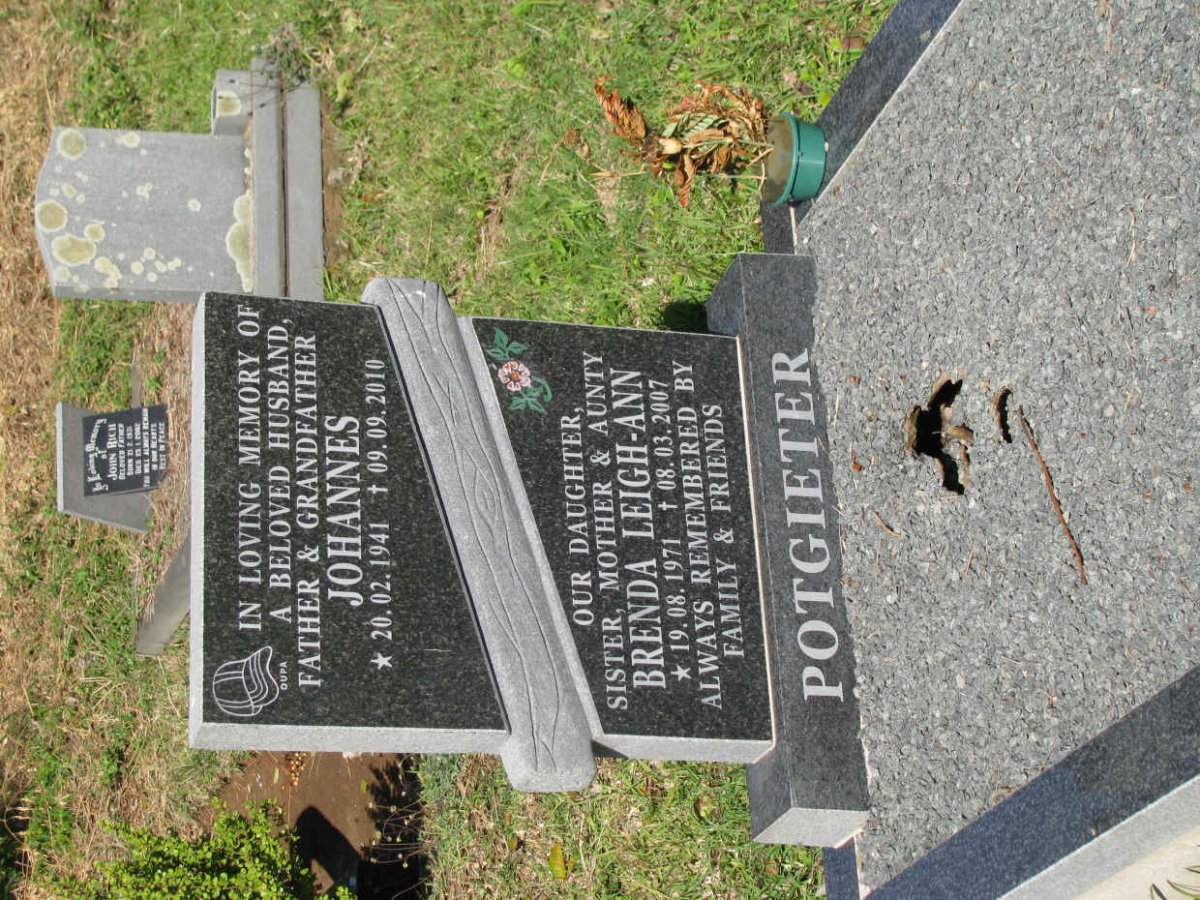 POTGIETER Johannes 1941-2010 :: POTGIETER Brenda Leigh-Ann 1971-2007