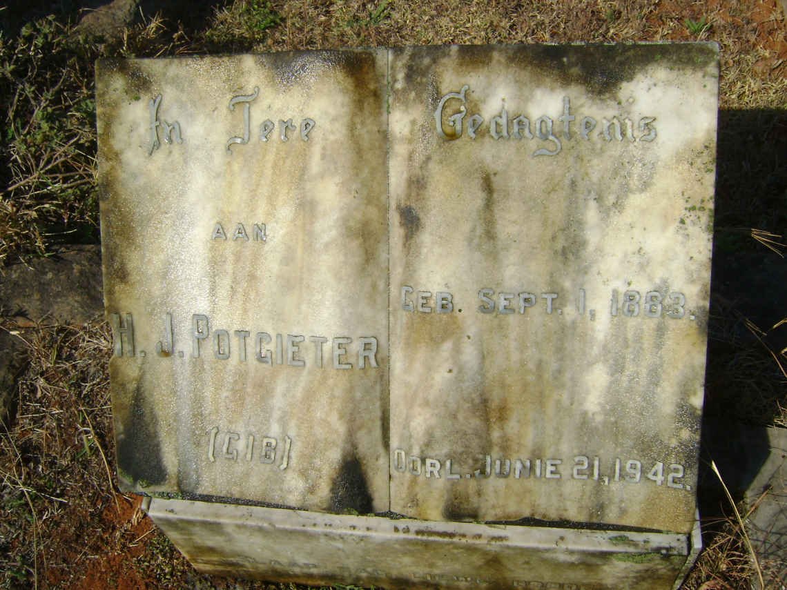 POTGIETER N.J. 1883-1942