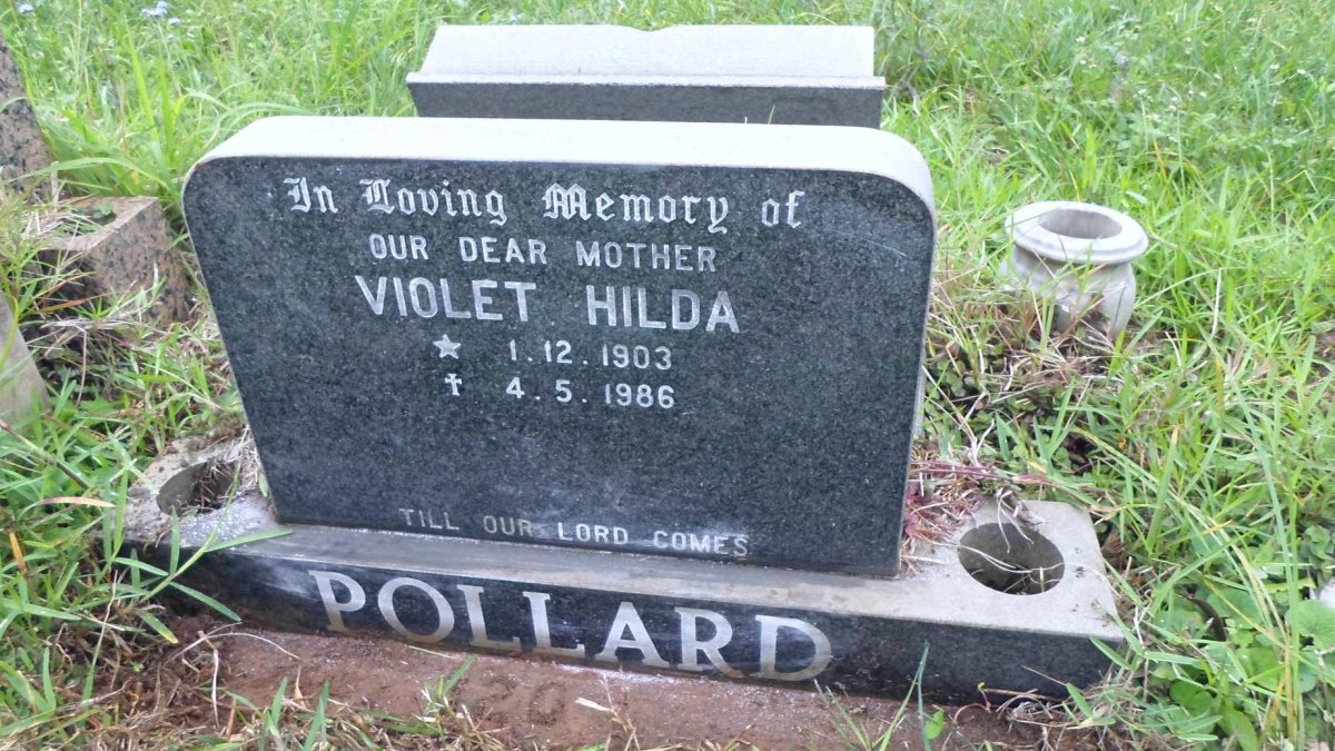 POLLARD Violet Hilda 1903-1986