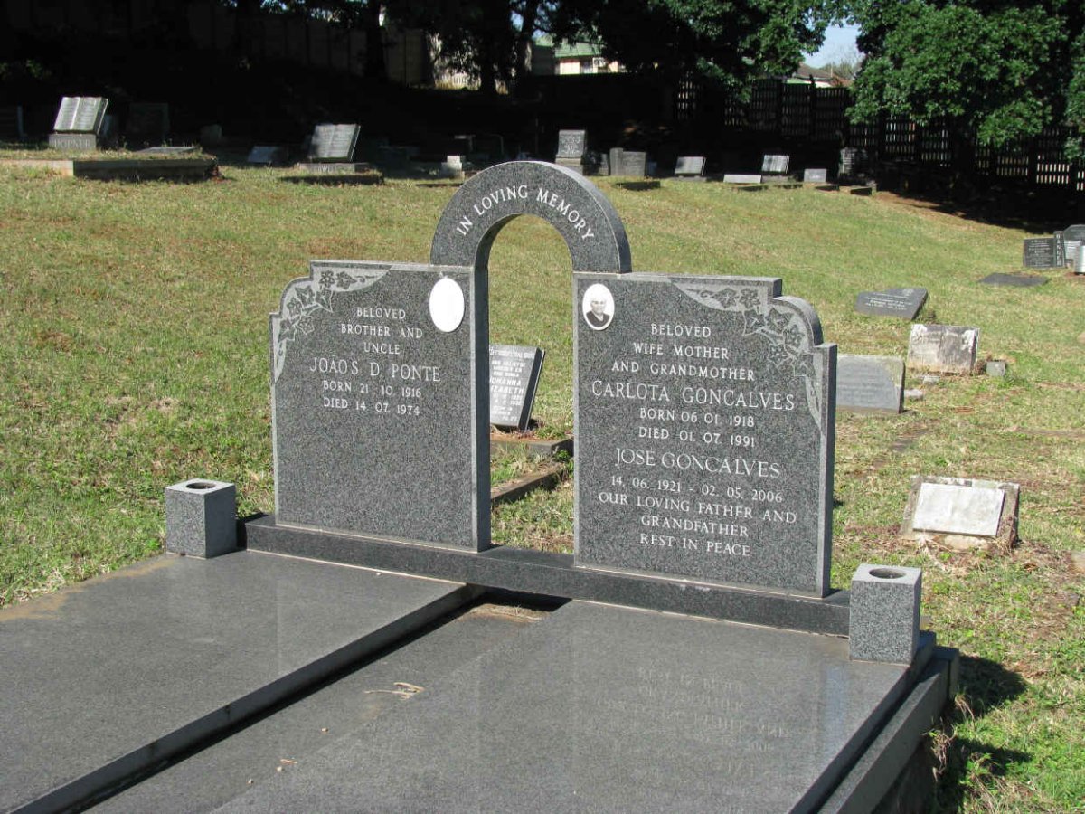 PONTE Joaos D. 1916-1974 :: GONCALVES Jose 1921-2006 &amp; Carlota 1918-1991