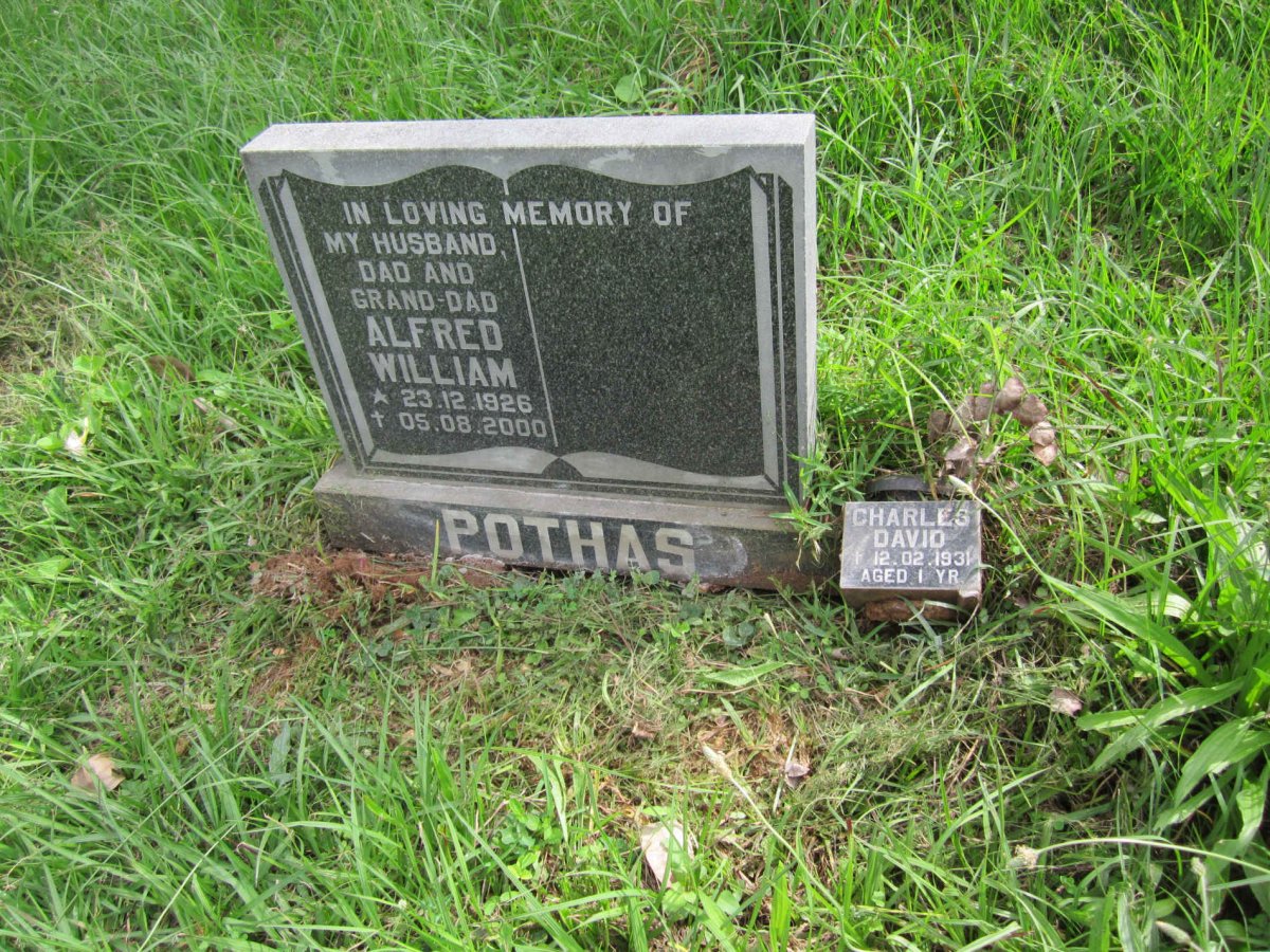 POTHAS Alfred William 1926-2000 :: POTHAS Charles David -1931