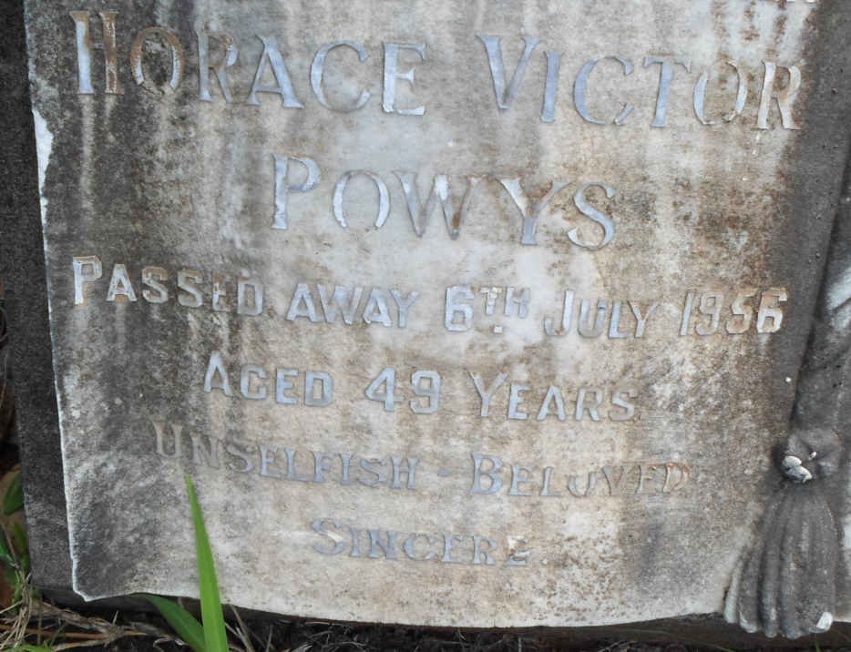 POWYS Horace Victor -1956
