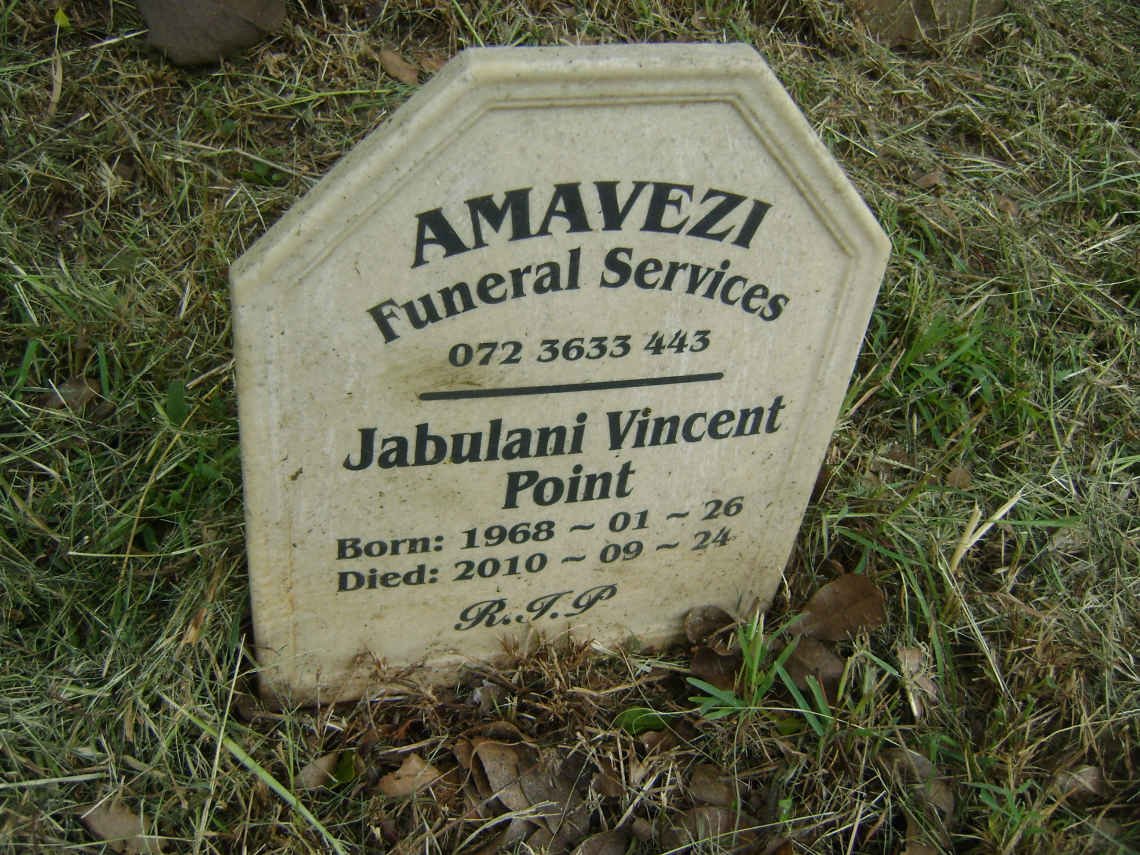 POINT Jabulani Vincent 1968-2010