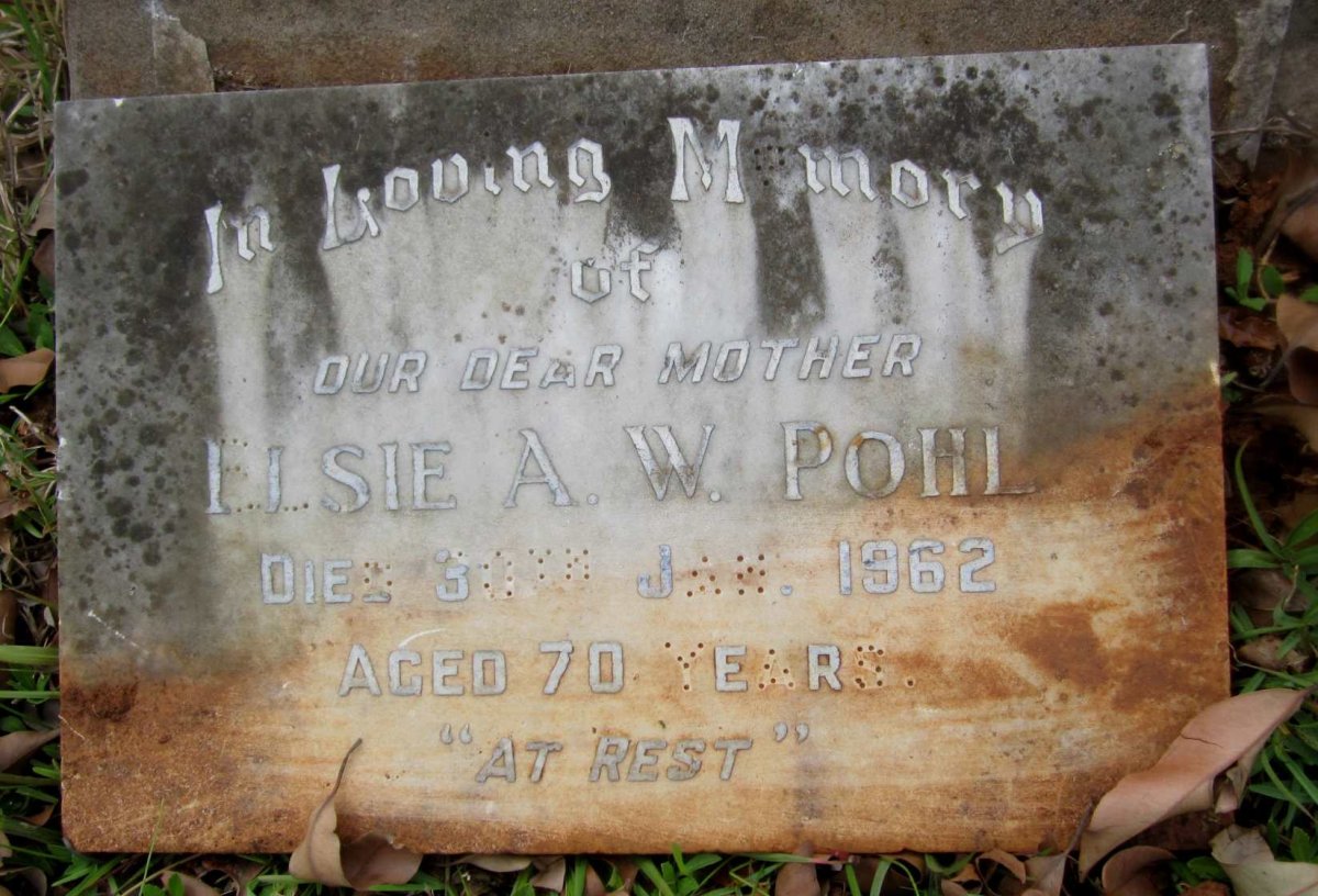 POHL Elsie A.W. -1962