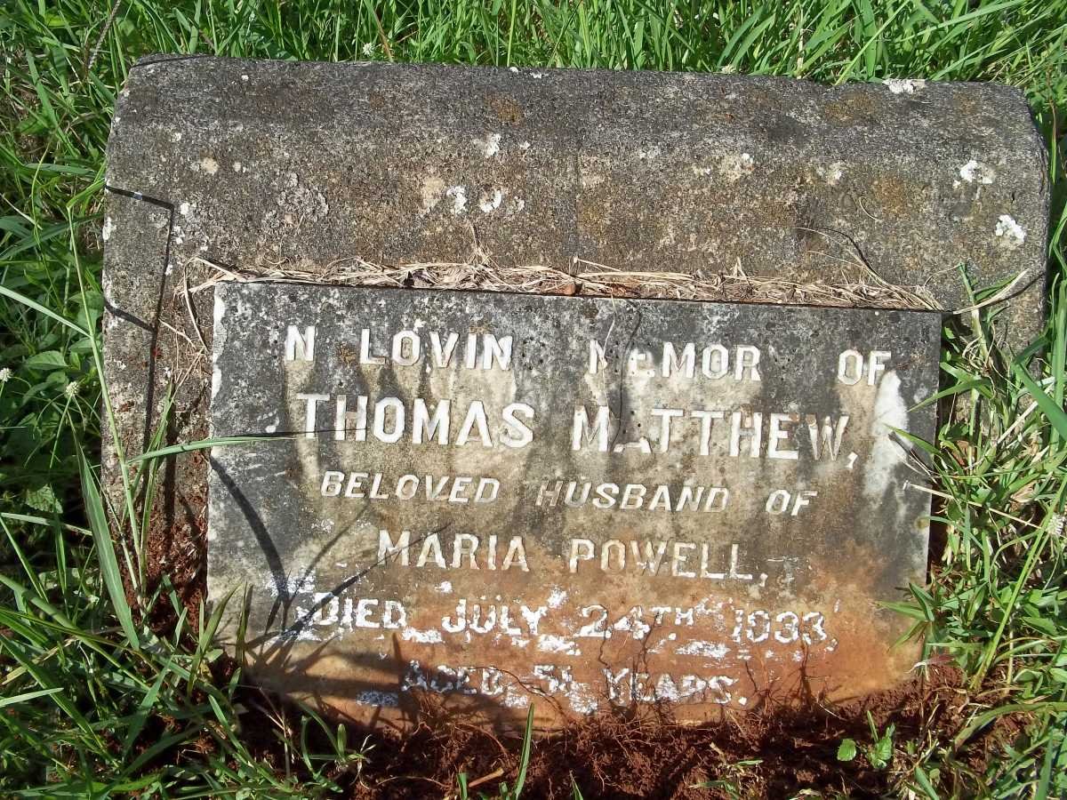 POWELL Thomas Matthew  -1933