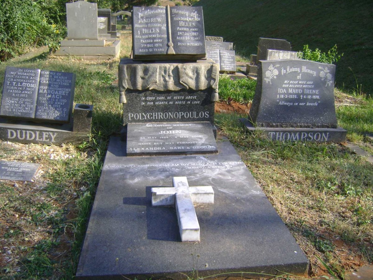 POLYCHRONOPOULOS Andrew -1970 &amp; Helen -1987:: POLYCHRONOPOULOS John 1925-2000