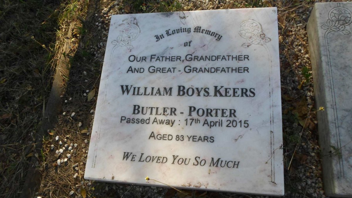 PORTER Willam Boys Keers, BUTLER -2015