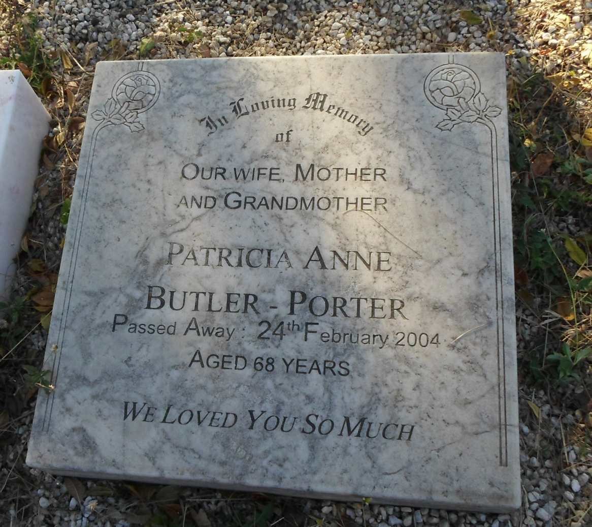 PORTER Patricia Anne, BUTLER -2004