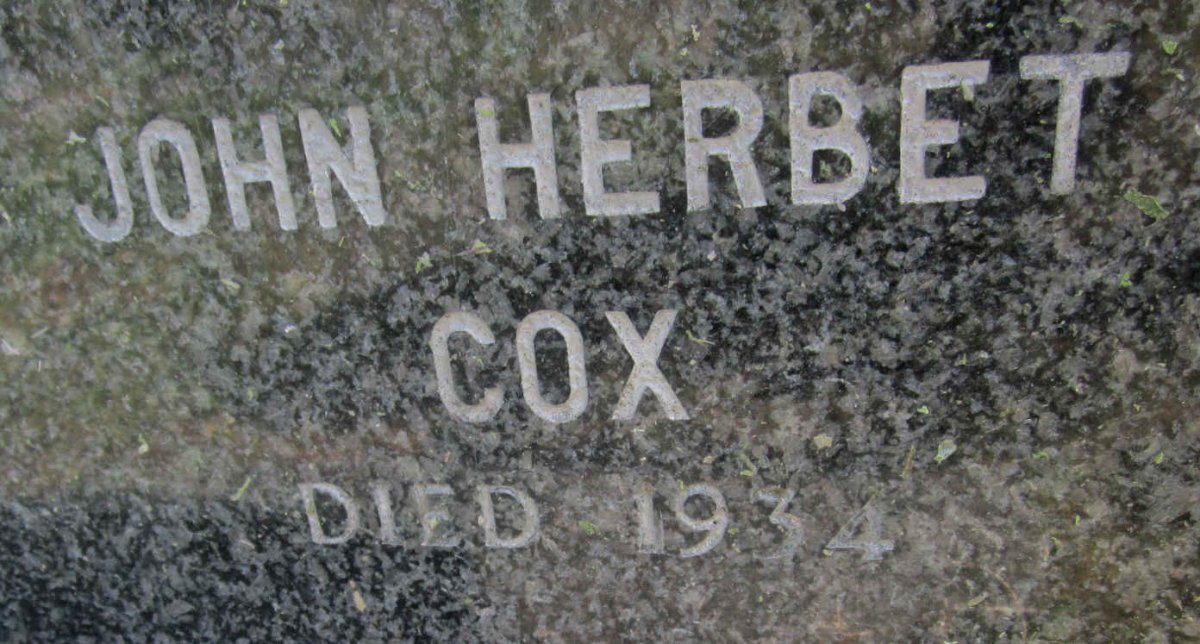 COX John Herbet -1934