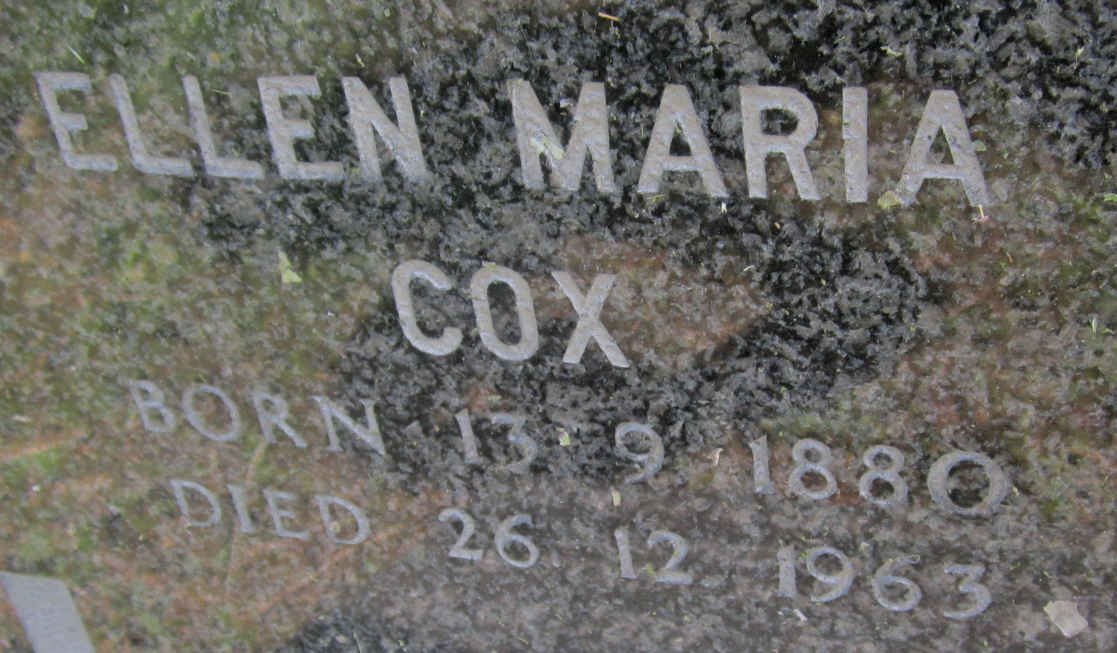 COX Ellen Maria 1880-1963