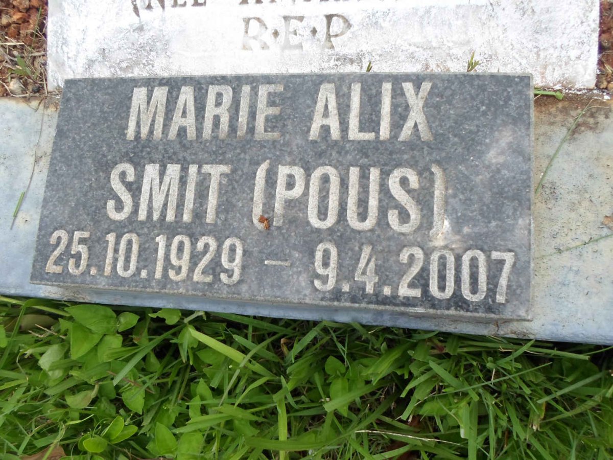 SMIT Marie Alix nee POUS 1929-2007