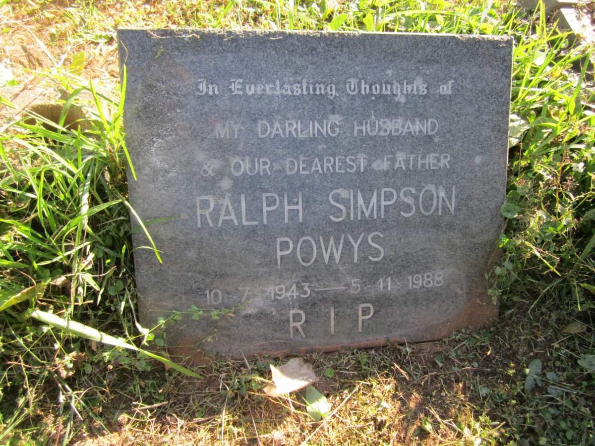 POWYS Ralph Simpson 1943-1988